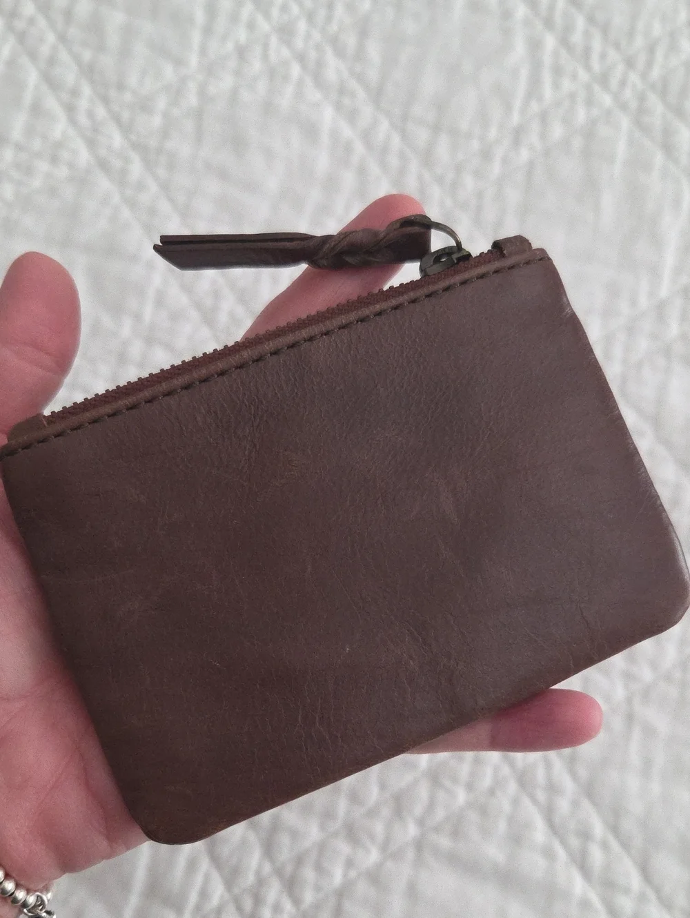 Y2K Fat Face England U.K. Leather Company Hearts Card Case